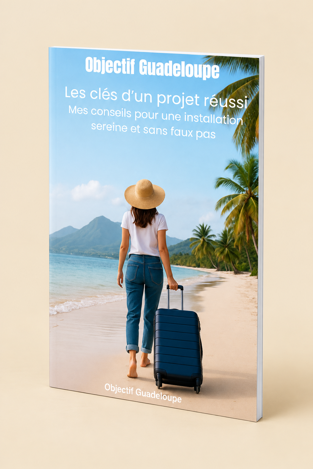 Le guide Objectif Guadeloupe présenté comme un livret fin